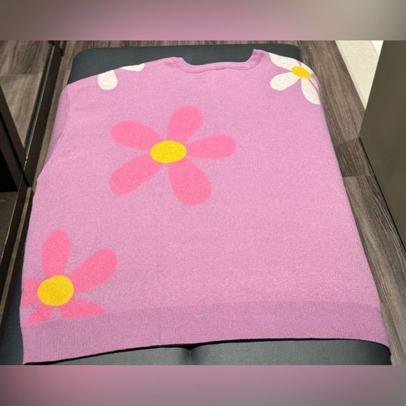 NWT Disney Parks Daisy Duck Flower Knit Pullover Sweatshirt Sweater Plus Size 3X - Picture 11 of 16